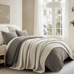 EVERGRACEHOME Chunky Chenille Knit Throw Blanket, 108x92, Warm Gray - Image 5