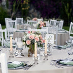 90 Pcs Clear Glass Candlestick Holders Taper Candle Holder Bulk 2.5 Inch Candle Stick Holder for Table Centerpiece Mantel Wedding Housewarming Gift Rustic Vintage Valentines Dinning Decoration (Clear) - Image 3