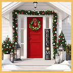 Extra Large 5FT Premium Wooden Interchangeable Welcome Sign for Front Door Porch Sign - 5 ft (58 x 11 Inch) 8 Magnetic Seasonal Tiles, Fall Porch Signs, Holidays and Seasons, Weather Resistance Standing welcome sign Outdoor and Indoor (Gray) - Image 6