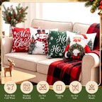 12 Pcs Fall Pillow Covers 18 x 18 Inch Holiday Throw Pillow Covers Pumpkin Cushion Case Pillowcase for Indoor Outdoor Farmhouse - Image 5