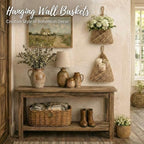 Honeydak 3 Hanging Baskets, Linen, Triangle, Jute - Image 6