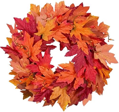 JORNOY 22-Inch Fall Wreaths for Front Door by JORNOY