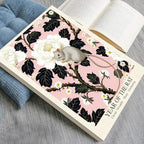 Enchanting Pink Oriental Home Decor - Chinese Lunar Year of the Rat Art Print White Peony & Daisy Pattern Zodiac Wall Art for Bathroom Bedroom Living Room and More 8X12 in Black Framed - Image 3