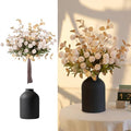 BLOSMON Fake Flowers Centerpieces for Tables, Beige Mums for Dining Room by Blosmon