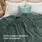 Bedsure Soft Cal King Size Blanket for Bed Mallard Green 102"x96" - Image 3