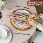 Maison d' Hermine Cloth Napkins Set of 4 Reusable 100% Cotton (18" x 18") - Image 5