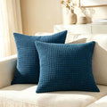 CaliTime Decorative Couch Throw Pillow Covers 26 X 26 Inches Ocean Blue by CaliTime