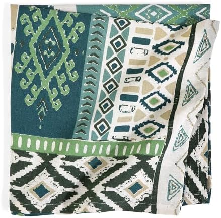 FINGERCRAFT Cloth Napkins Set of 12 Cotton Linen, 20x20 Inch, Free Spirit - Image 5