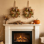 6 PCS Mini Fall Wreaths Kitchen Cabinet Small Autumn Eucalyptus Door Wreath - Image 5
