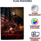 USA Thanksgiving Bald Eagle House Flag 28" x 40" Double Sided - Image 5