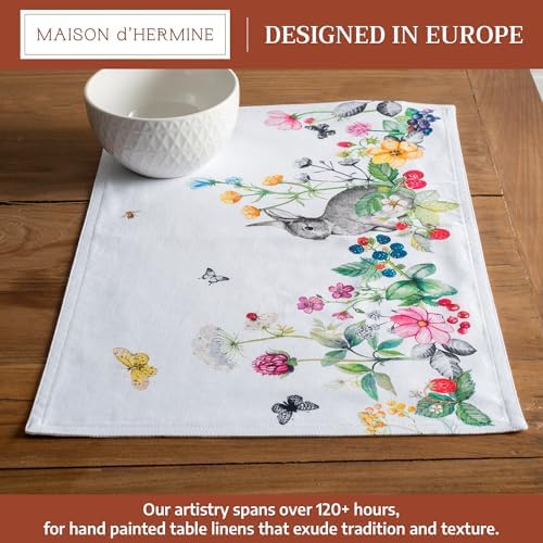 Maison d' Hermine Placemats Set of 4 Reusable 100% Cotton (13"x19") - Image 2