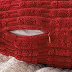 MIULEE Christmas Euro Sham Decorative Throw Pillow Covers 26x26 Red Pack of 2 - Image 3