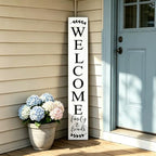 Farmhouse Welcome Sign for Front Door Standing 47" by Unknown