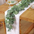 2 Packs 5.9FT Artificial Eucalyptus Garland Faux Greenery Garland - Image 4
