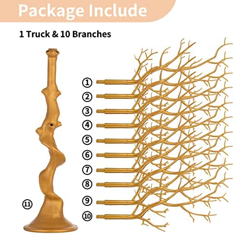 NUPTIO Gold Christmas Tree, 30 Inch Artificial Display Branch for Wedding - Image 6