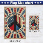 FLAGWIX Peace Hippie Flag - Decorative Hippie House Flag 30x40 - Image 2