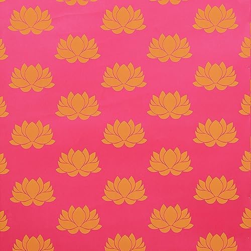 Desi Favors Hot Pink Lotus Paper Backdrop Sheets - Indian Backdrop Decorations for Wedding Background Wall Banner Set - 72x84 Inch - Image 6