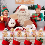 Wonderjune 6 Pcs Christmas Stocking Holders for Mantle, Pink Gingerbread - Image 5