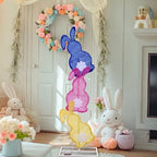 VIHOSE Easter Bunny Lights Outdoor Decoration 41 Inch H Pre-lit Lighted Heart Decor with 50 Warm White Lights Easter Rabbit Decoration for Indoor Outdoor Porch Garden Lawn Front Yard - Image 5