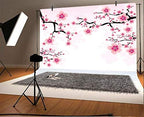 Leyiyi Romantic Cherry Blossoms Backdrop 8x6ft Photography Background Valentine's Day Decoration Soft Pink Love Theme Wedding Party Kids Girls Boys Adults Love Photo Booth Video Props by Leyiyi