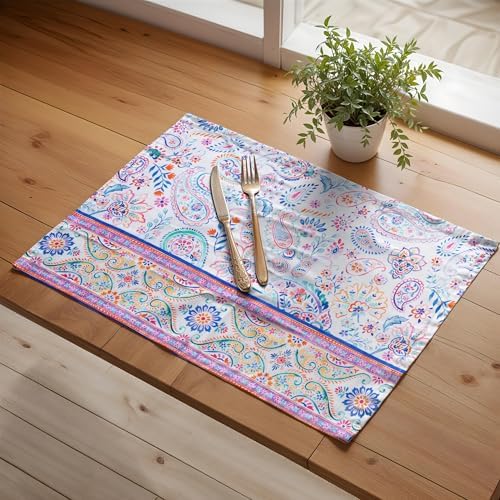 Maison d' Hermine Placemats Set of 4 Reusable 100% Cotton (13"x19") - Image 6