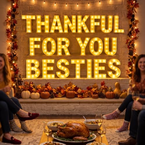 Aurelema 21 Pcs Thankful for You Bitches Friendsgiving Party Decorations - Image 6