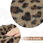 AELS Cheetah Heart Shaped Pillow Set of 2, 20 & 16 Inches Decorative Leopard Print Love Pillows, Soft Fluffy Plush, Valentine's Day, Wedding, Living Room, Bedroom & Nursery Decor, Brown - Image 2