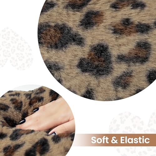 AELS Cheetah Heart Shaped Pillow Set of 2, 20 & 16 Inches Decorative Leopard Print Love Pillows, Soft Fluffy Plush, Valentine's Day, Wedding, Living Room, Bedroom & Nursery Decor, Brown - Image 2