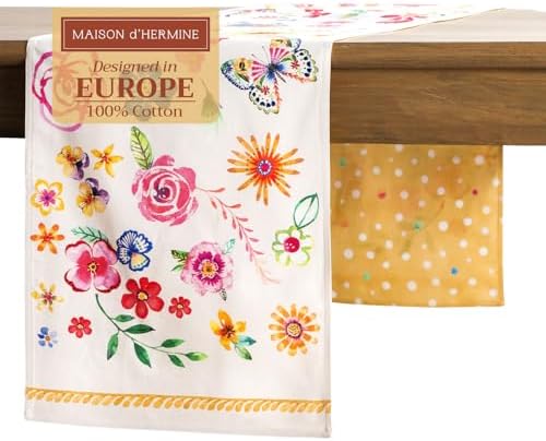 Maison d' Hermine Table Runner 100% Cotton 14.50" x 108" (Double Layer) by MaisondHermine