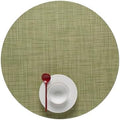 Chilewich Mini Basketweave Placemats, Round Woven Placemats Set of 4 by Chilewich