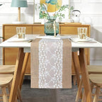 Burlap and lace Table Runner Farmhouse Tabler Runner lace (4) - Image 6