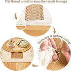 Placemats Set of 6 with 6 PCs Round Placemats and 6 PCs Table Mats - Image 3