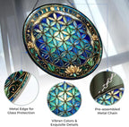 Flower of Life Altar Stained Glass Window 9.8" - Image 2