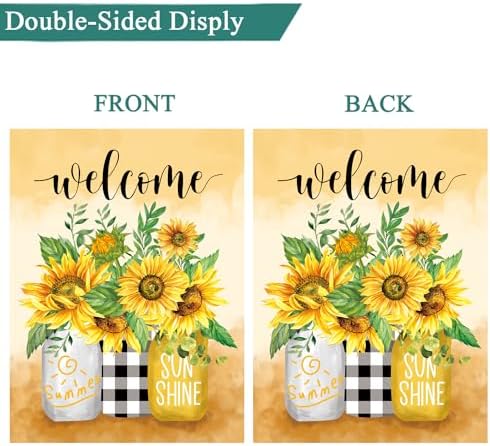 Seasonal Garden Flags Set of 12, Double Sided 28 x 40 Inch Yard Flags - Image 4
