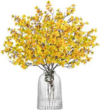 Uieke 30Pcs Artificial Fall Flowers Babys Breath Flower Bulk Fake Yellow Silk Flowers Artificial Gypsophila Bouquet Floral for Home Festival Wedding Party Décor by Uieke