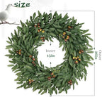 26 Inch Large Eucalyptus Olive Wreaths for Front Door with Olives - Image 2