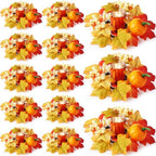 Umigy 12 Set Fall Candle Holders Glass Votive, Maple Leaf, Classic Color by Umigy