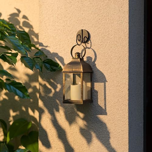 Bronze Small Lanterns with LED Candles, Set of 6 Wedding Decor - Image 5