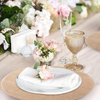 Mifoci 100 Pcs Round Burlap Placemats Bulk 13.78 Inch Boho Table Mats - Image 5