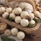 Yunlly 12 Pcs Neutral Christmas Ball Ornament, Rustic White, 3.15'' by Yunlly