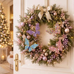 Yuntau 8 Pcs Crystal Christmas Hanging Ornaments, Butterfly - Image 6