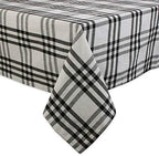 DII Home Sweet Farmhouse Plaid Tabletop Collection, Tablecloth, 60x120, Black - Image 2