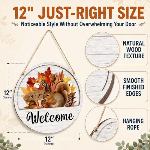 Interchangeable Welcome Sign for Front Door Home Porch for Every Season - Image 5