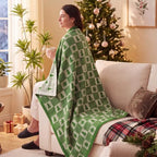 Snuggle Sac Christmas Tree Throw Blanket, Ultra Soft Cozy Decorative Checked Throw Blanket for Couch, Sofa and Bed for Christmas,(Green,60x80 inches,) - Image 5