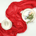 16 Pack Red Cheesecloth Table Runner 23 x 120 Inch 10Ft - Image 6