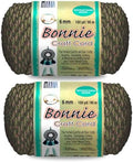 Pepperell Bonnie Braid Macrame Cord | 6mm x 100yd | Sage Dream (Value 2-Pack) | Twisted Polypropylene Cord for DIY Crafts, Plant Hangers, Wall Hangings, Crochet & Macrame | Long-Lasting, Vibrant Color by PepperellCrafts
