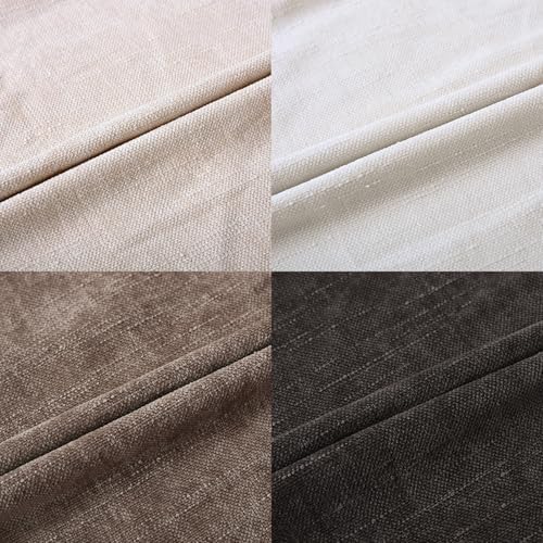 Set of 4 Soft Textured Decorative Throw Pillow Covers 24x24 Inch Cozy Farmhouse Cushion Cover Square Accent Pillow Cases for Bed Couch Sofa Living Room, Neutral - Image 7