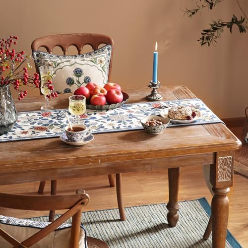 Patdrea Designer Vintage French Linen Table Runner,12"X102"-Ivar A - Image 6