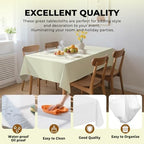 54 Inch X 300 Feet Plastic Table Cover Roll Premium Disposable Plastic Tablecloth for All Type/Shape Tables | Picnic, Party, Banquet, Birthdays, Weddings (Beige, 54 Inch X 300 Feet) - Image 3