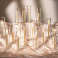 Hewory Hurricane Glass Candle Holders: 24 PCS Chimney Covers Bulk 12.6" H by Hewory